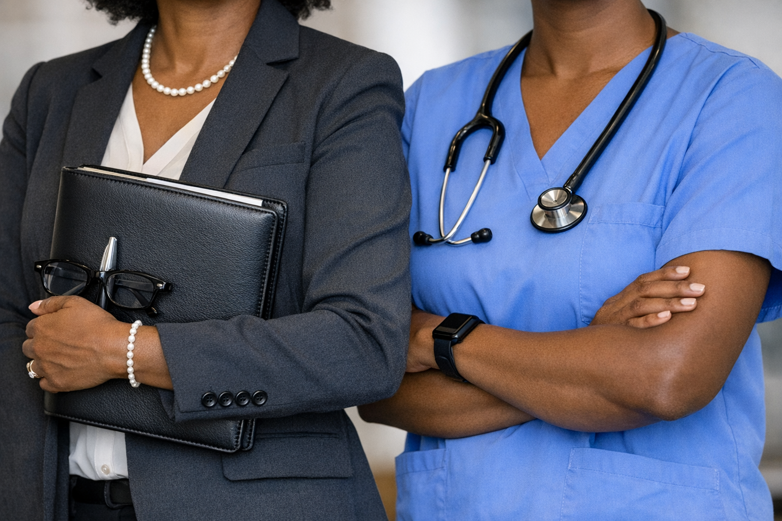 legal counsel and healthcare professional collaboration. 