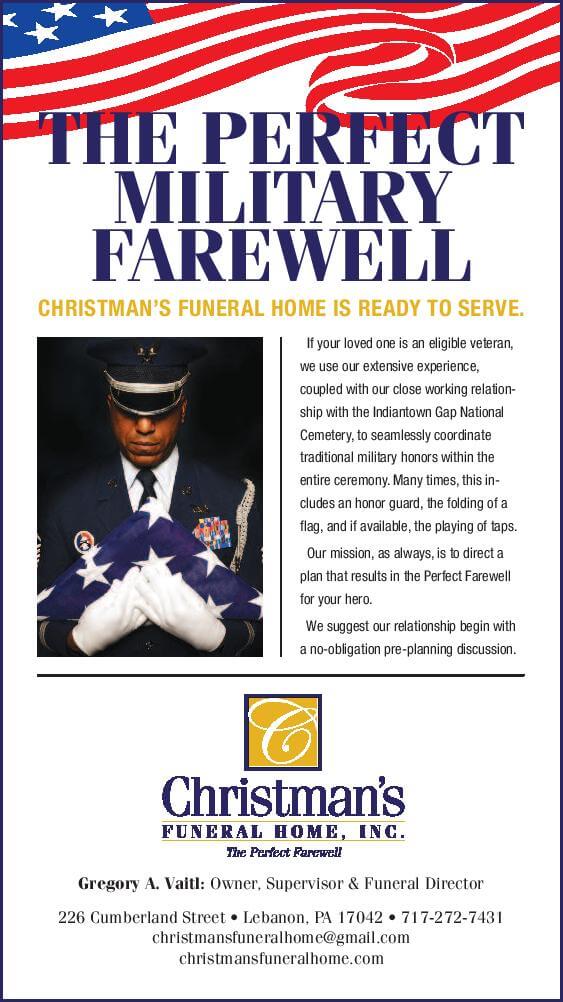 Veterans Myerstown PA Funeral Home And Cremations