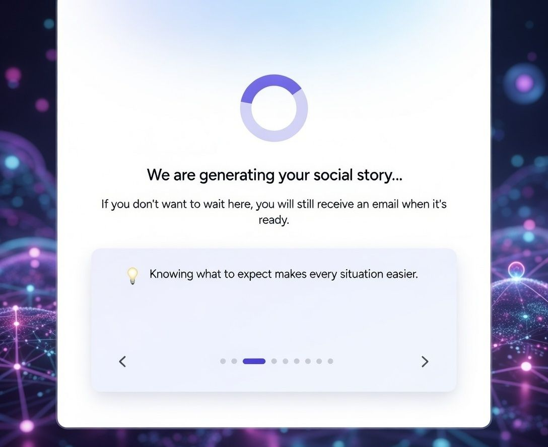 waiting AI generating social story