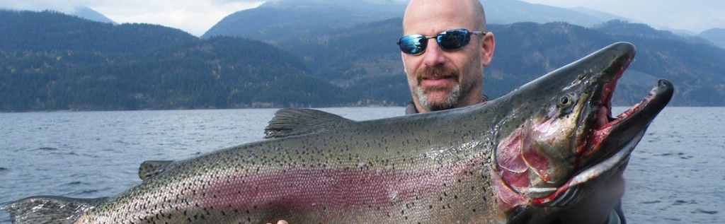 A man is holding a large fish in his hands in the water.