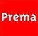 The word prema is on a red background.