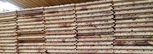 Stacks Of Lumber Woods