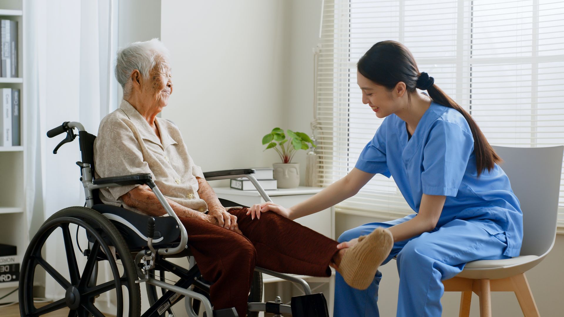 carer working with patient