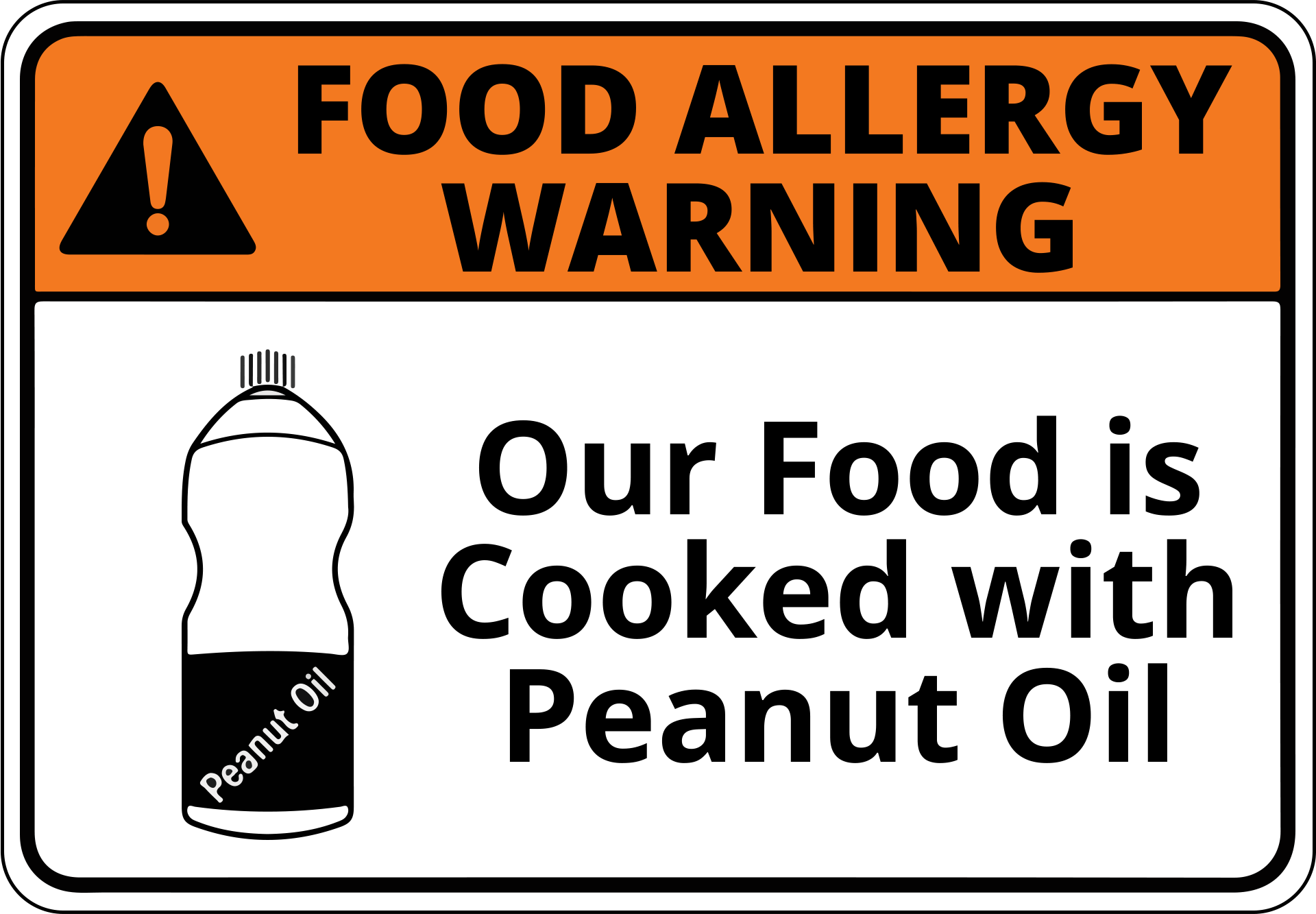 A food allergy warning sign