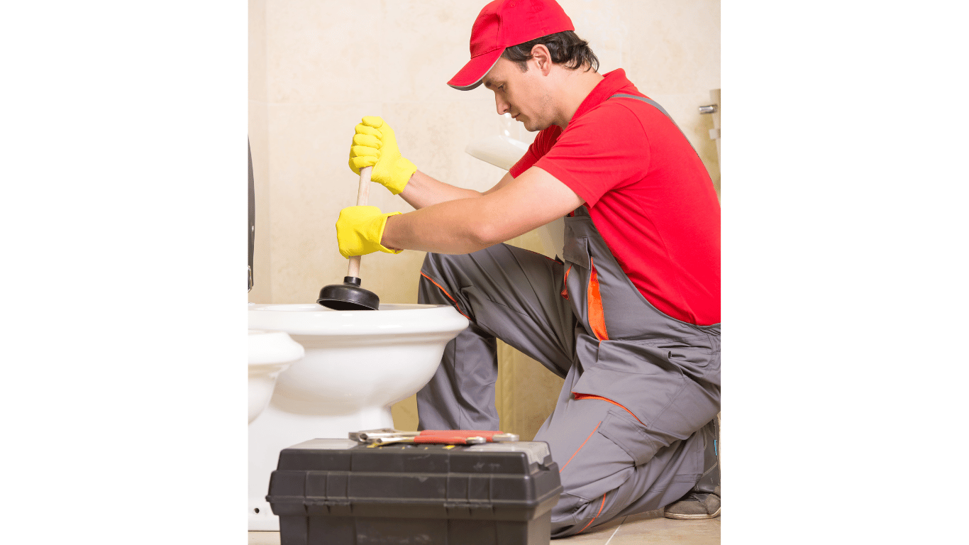 Plumber working