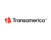 A transamerica logo with a red tower on a white background.