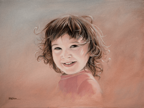 Sofia portrait oil painting
