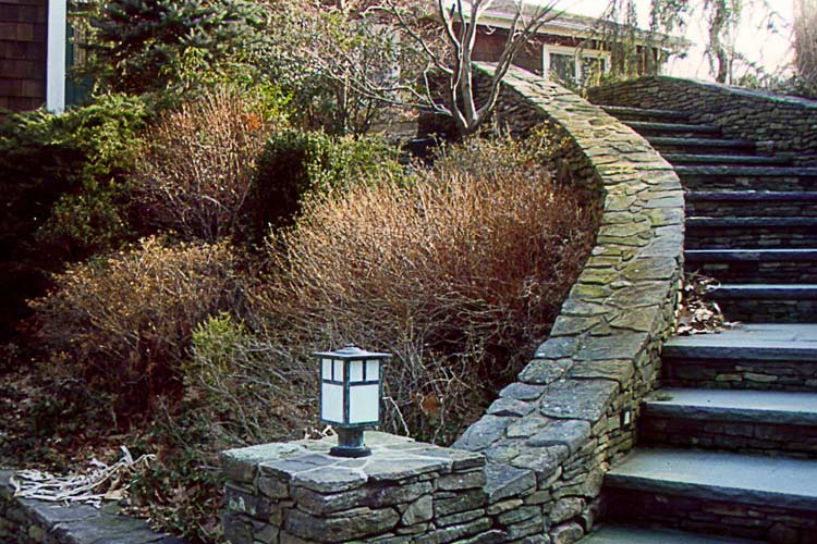 Stairs Made Out Of Stones — Thornwood, NY — Harry Hudd Architectural Landscapes