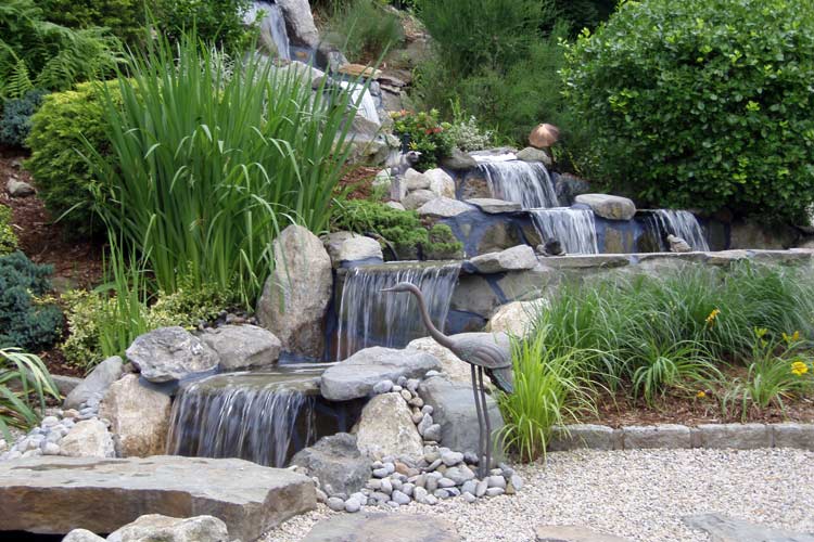 Captivating Water Stream — Thornwood, NY — Harry Hudd Architectural Landscapes