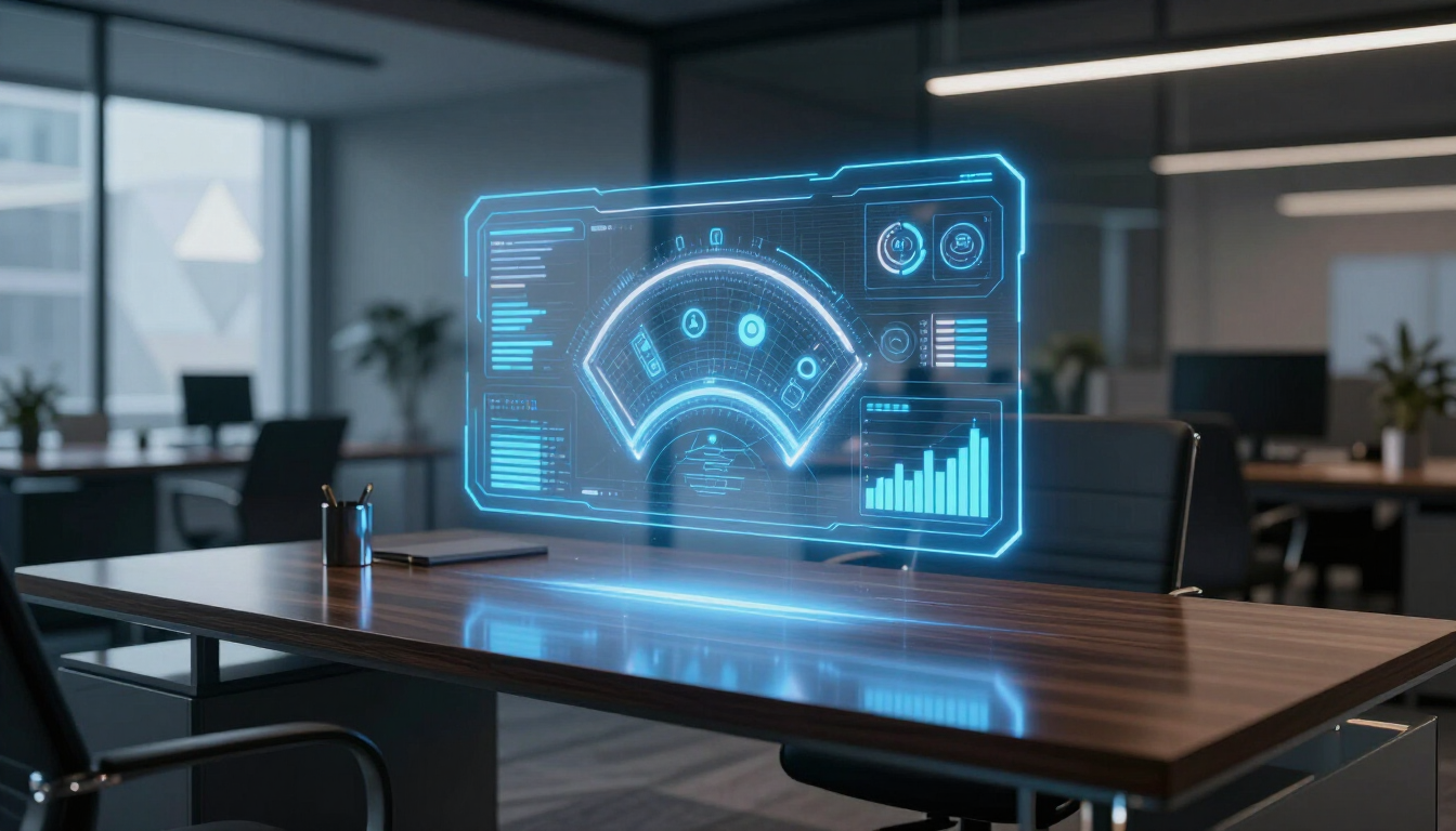 AI-driven business growth visualization