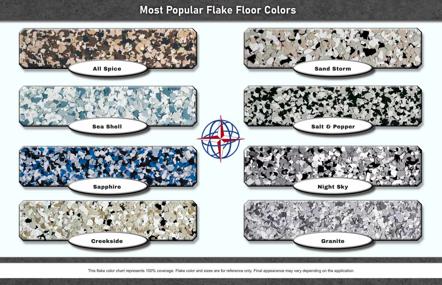 Most Popular Flake Floor Colors