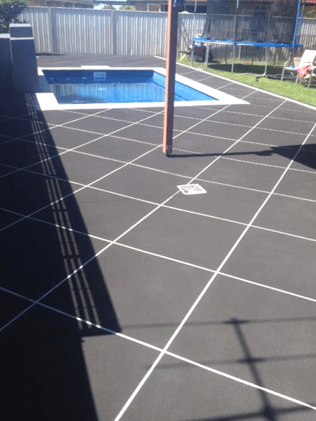 Pool Concrete Décor Design — Newcastle, NSW — Haitch’s Concrete Resurfacing