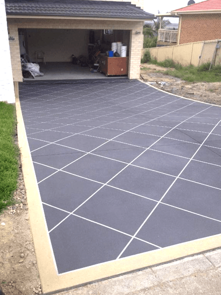 Driveways Concrete Stencils — Newcastle, NSW — Haitch’s Concrete Resurfacing