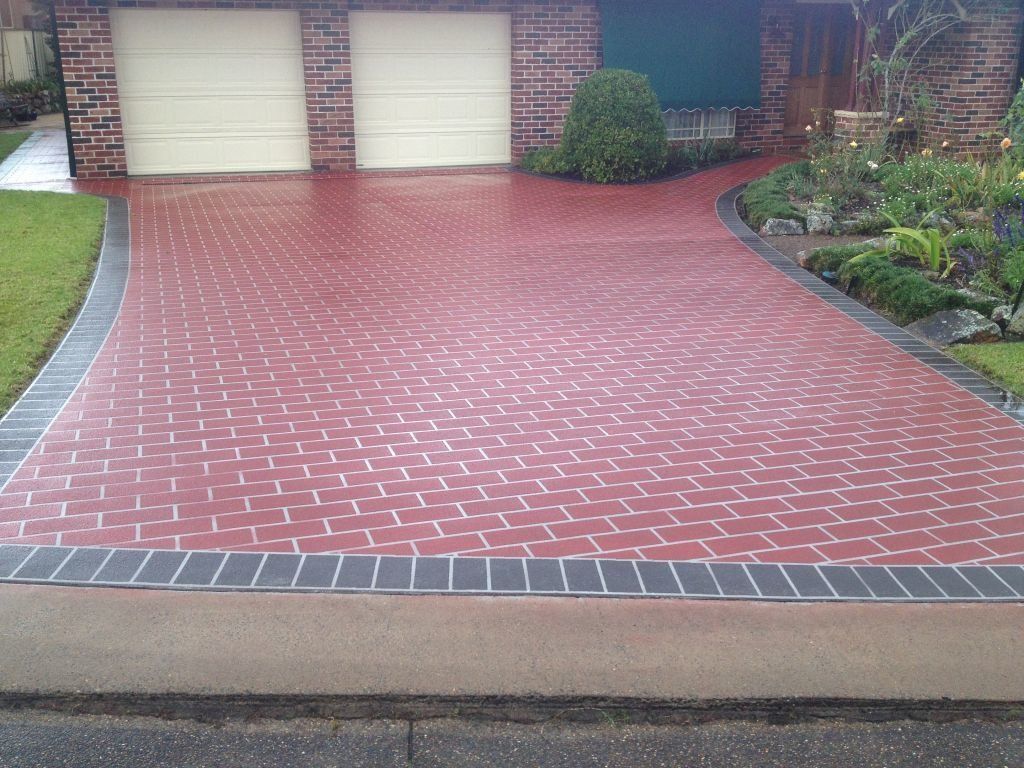 Concrete Driveways Design — Newcastle, NSW — Haitch’s Concrete Resurfacing