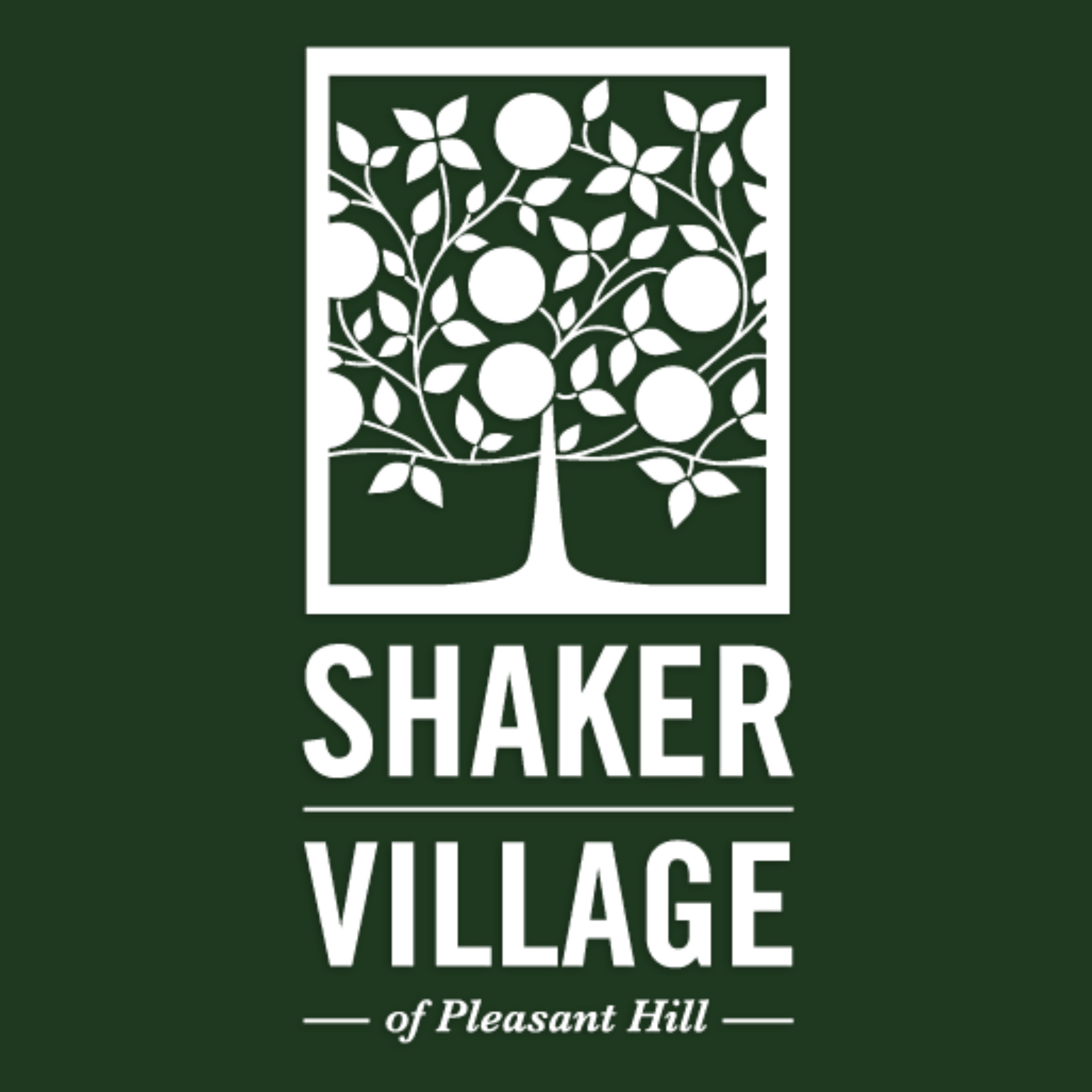 a logo for shaker village of pleasant hill