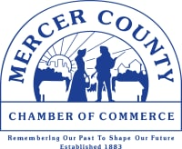 the logo for mercer county chamber of commerce
