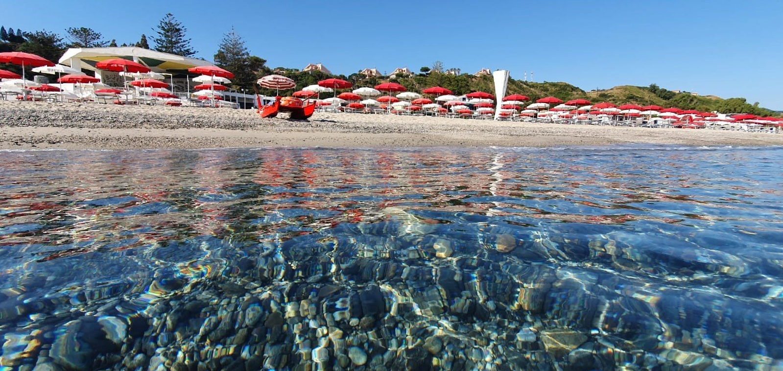 Spiaggia del lido tirreno