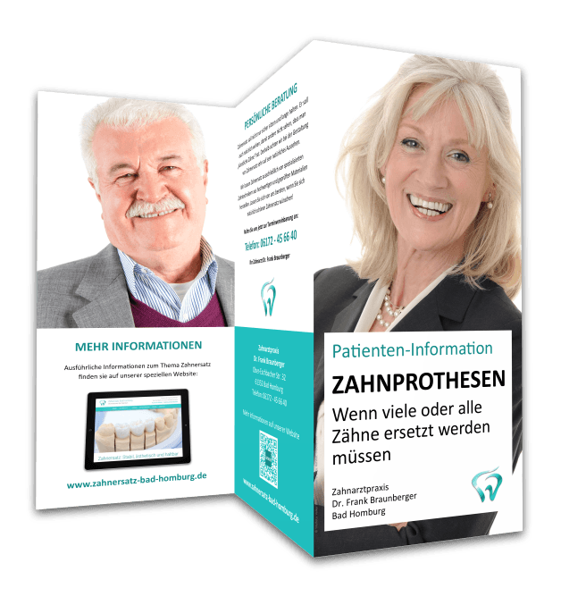 Flyer Zahnprothesen