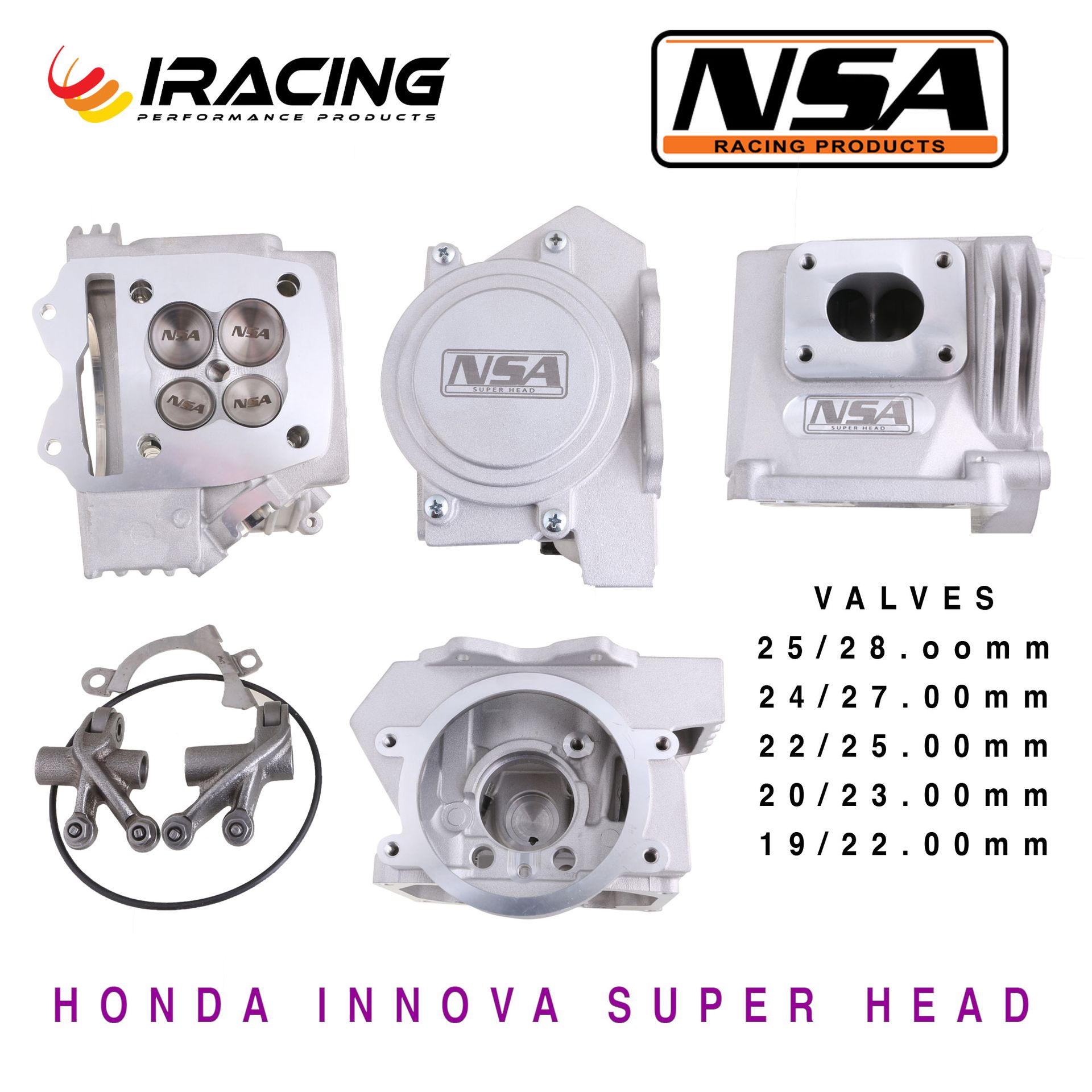 Νέες Παραλαβές Κεφαλές 4V για Honda Innova 125cc