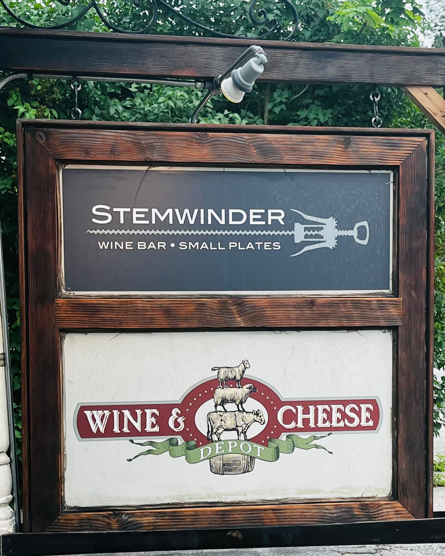Wine & Cheese Depot in Ludlow, VT with wine bar, Stemwinder next door.