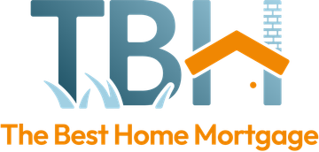 The logo for the best home mortgage company is blue and orange.