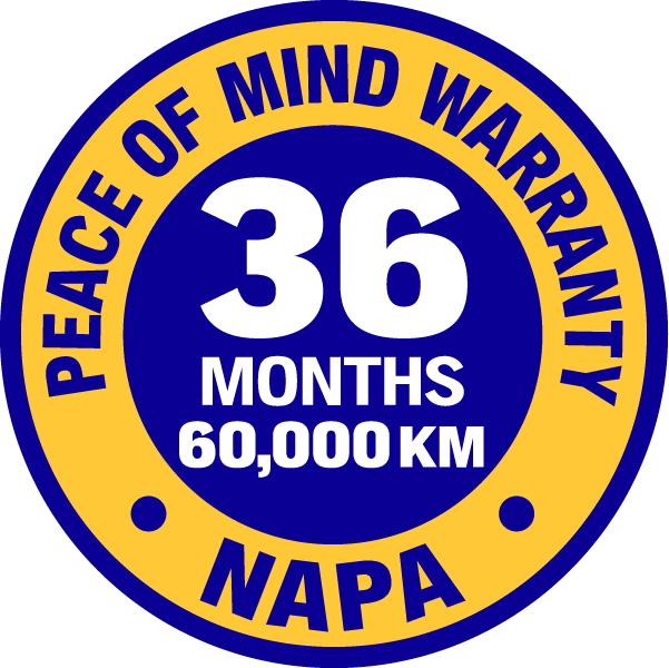 36 Months 60,000 KM NAPA Autopro Peace of Mind Emblem | Diamond Head Motors