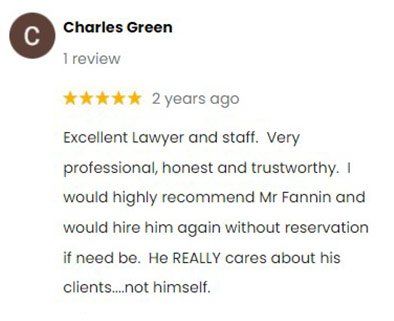 Charles G. Review — Spokane, WA — Fannin Litigation Group