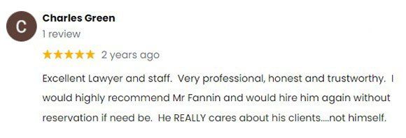 Charles G. Review — Spokane, WA — Fannin Litigation Group