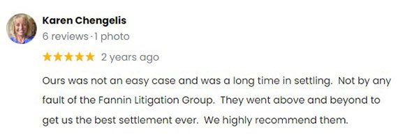 Karen C. Review — Spokane, WA — Fannin Litigation Group