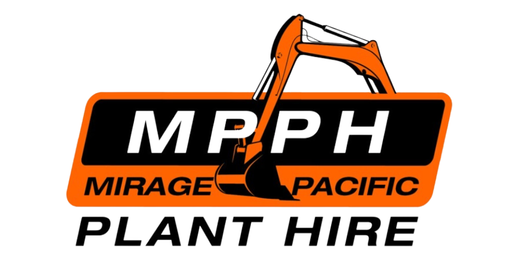 A logo for mrph mirage pacific plant hire
