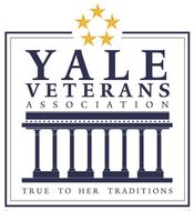 A logo for yale veterans association that says true to her traditions