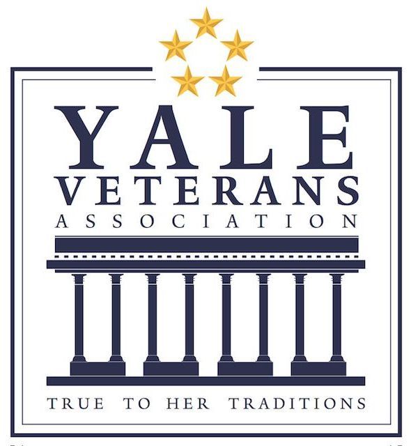 A logo for yale veterans association that says true to her traditions