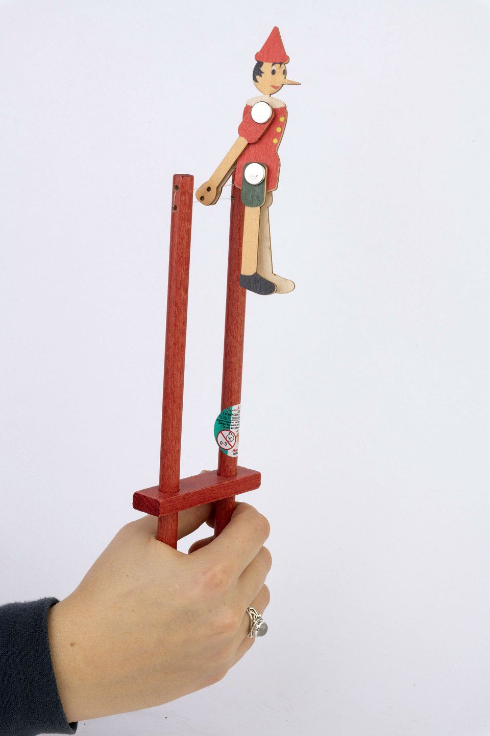gioco Pinocchio acrobata in legno