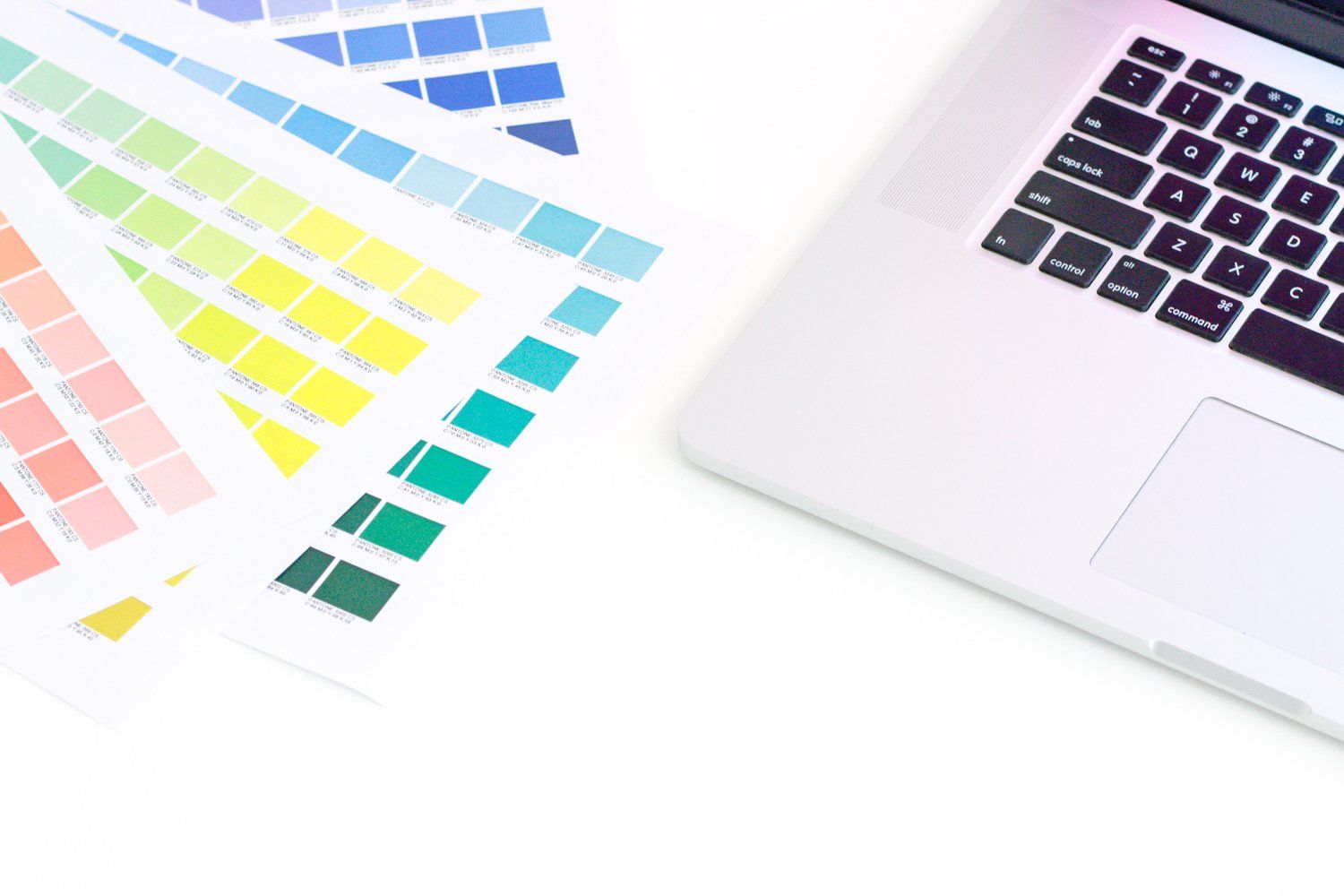 Laptop color palette design