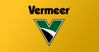 The vermeer logo is on a yellow background
