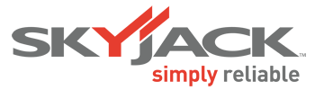 The logo for skyjack is simply reliable