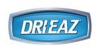 A blue and white logo for drieaz on a white background.