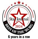 A logo for the star journal best of the burg