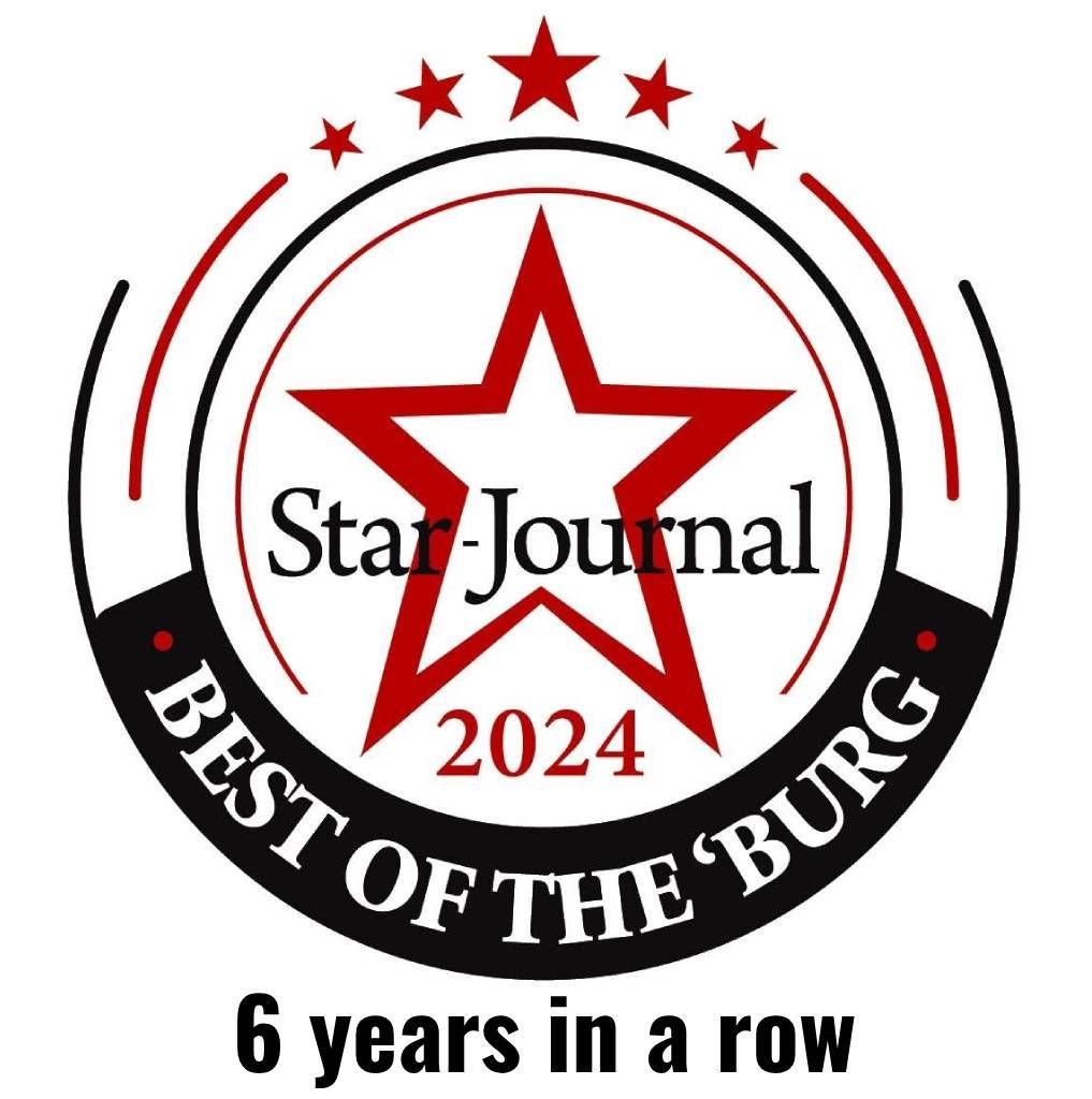 A logo for the star journal best of the burg