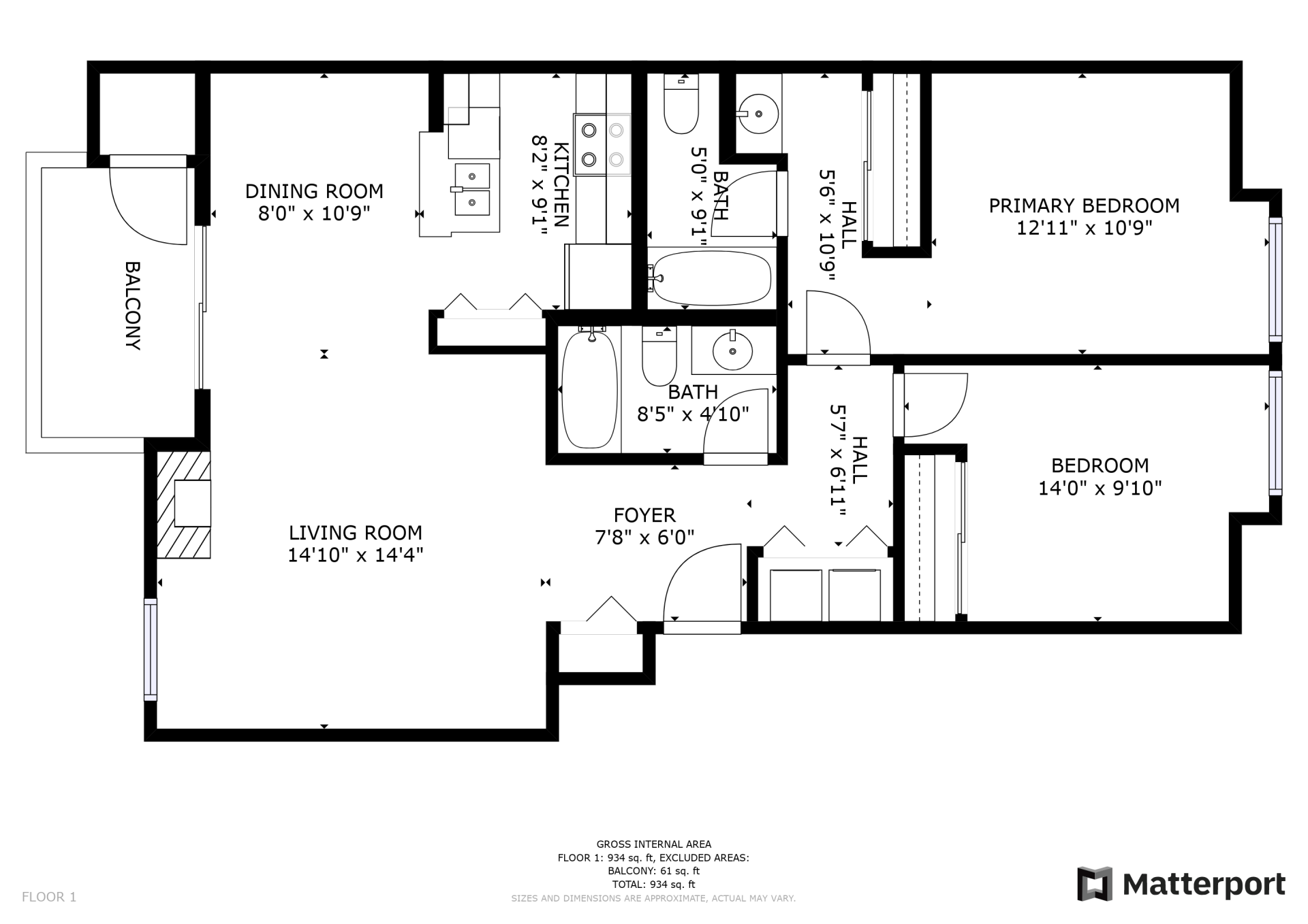 Floor Plan: 2 Bedroom
