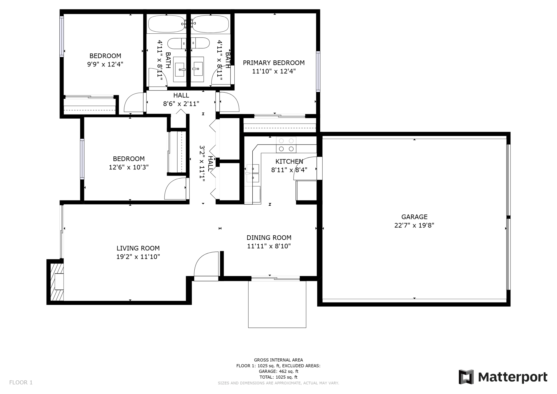 Floor Plan: 3 Bedroom