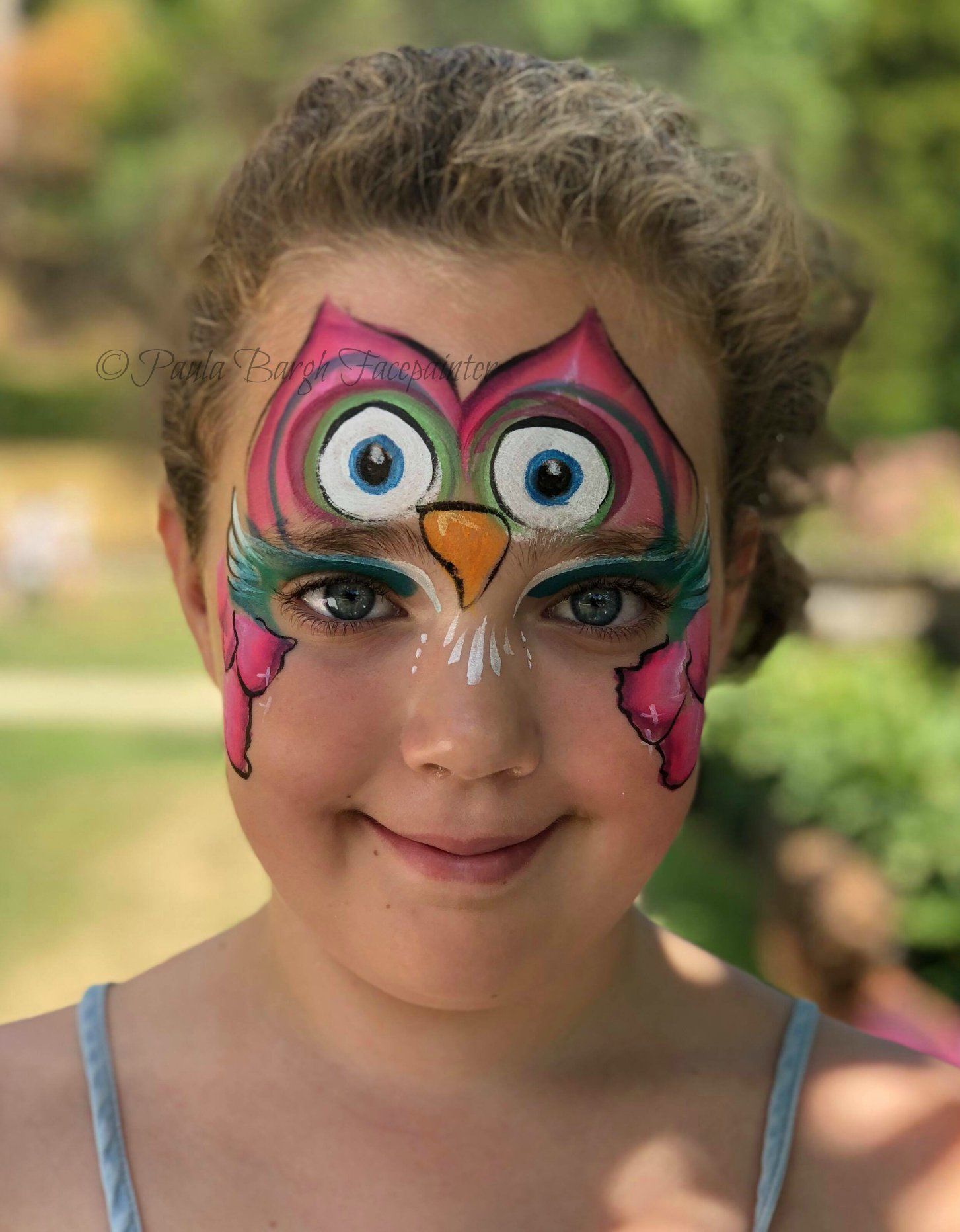 Chesterfield Derbyshire Face Painter Owl