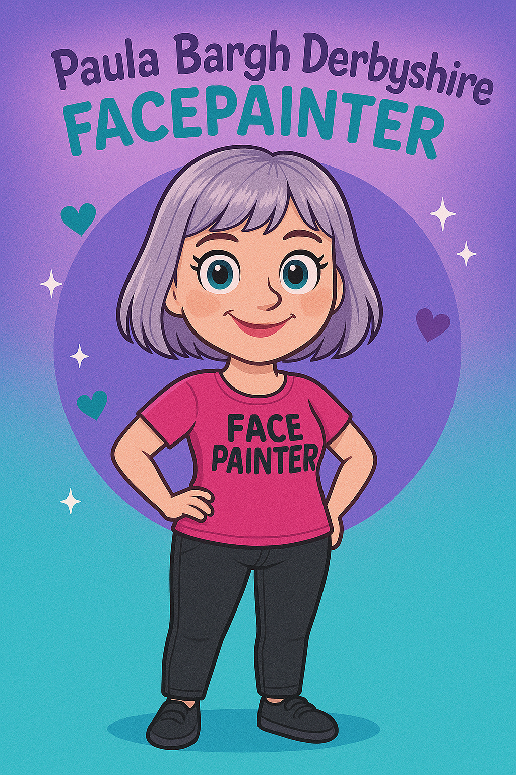 Paula Bargh Derbyshire Facepainter AI Avatar for fun
