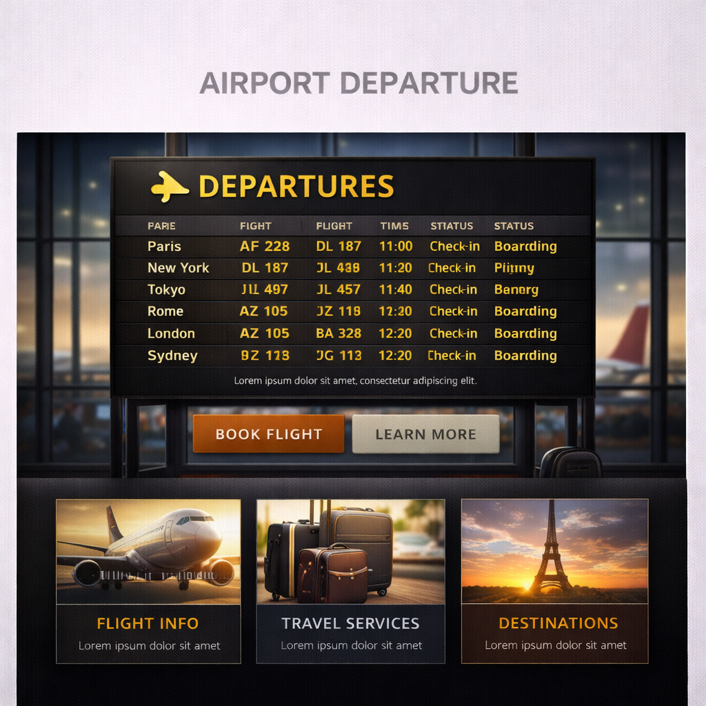 Airport Departure style preview