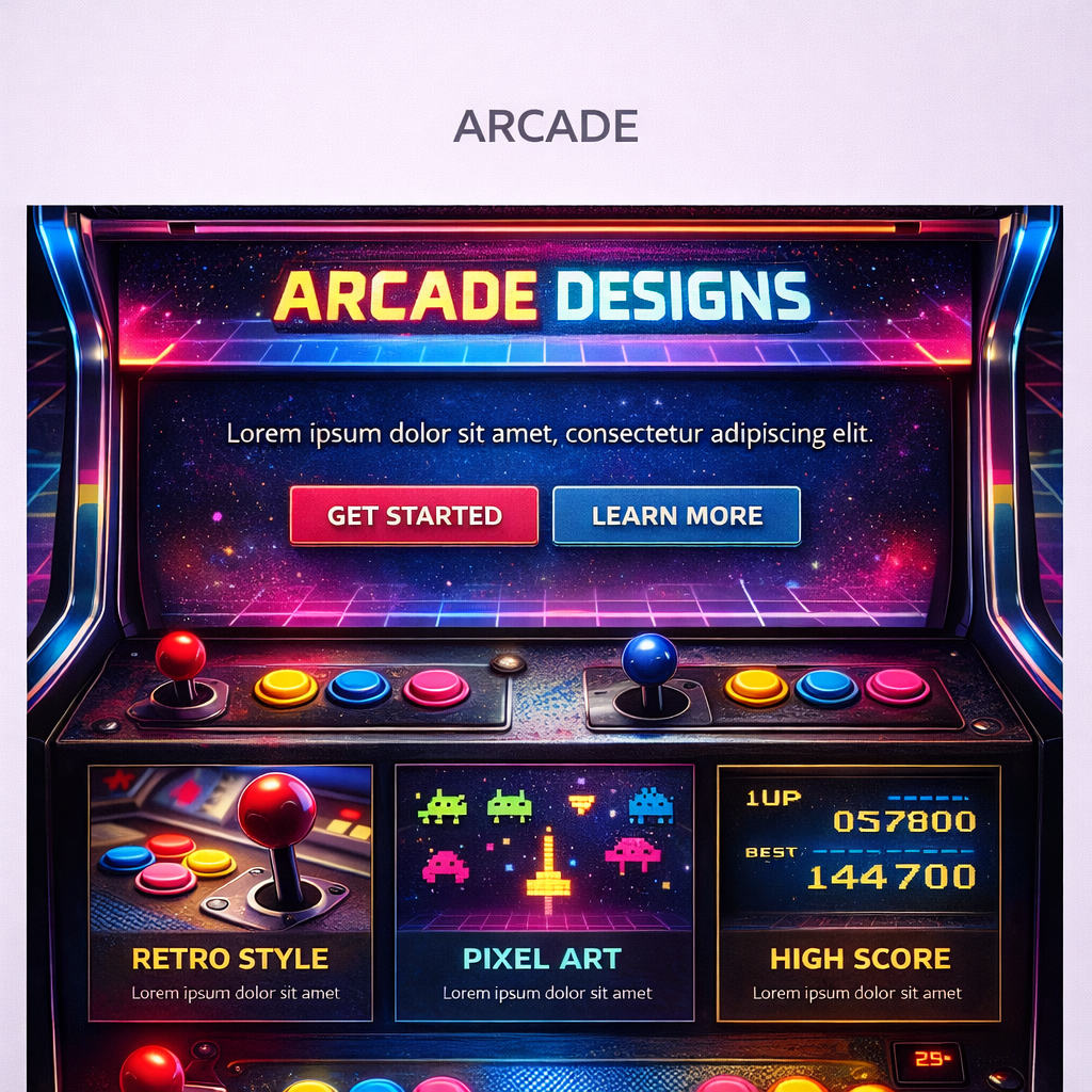 Arcade style preview