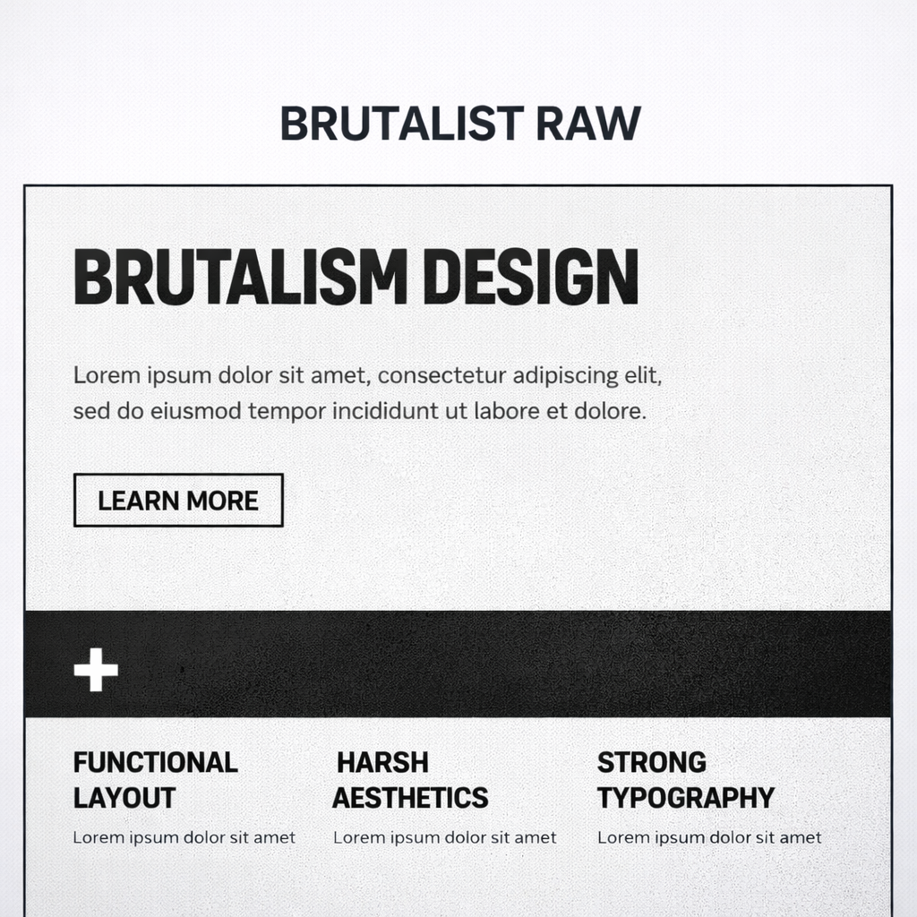 Brutalist Raw style preview