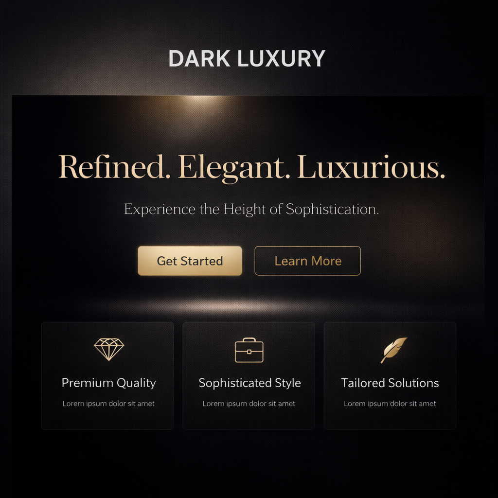 Dark Luxury style preview