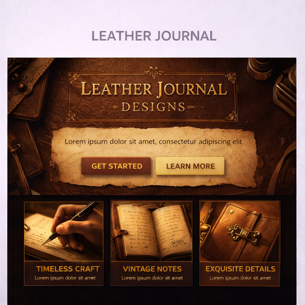 Leather Journal style preview