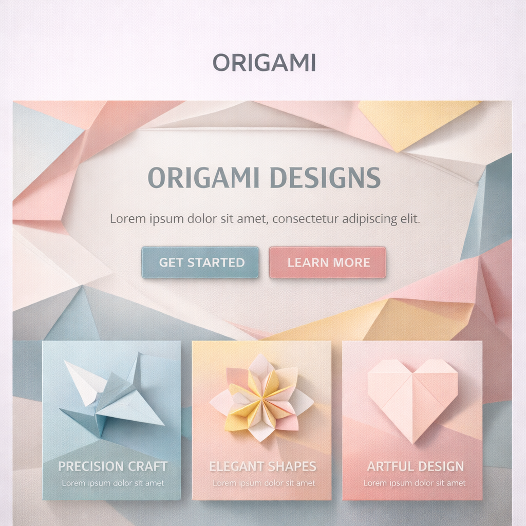 Origami style preview
