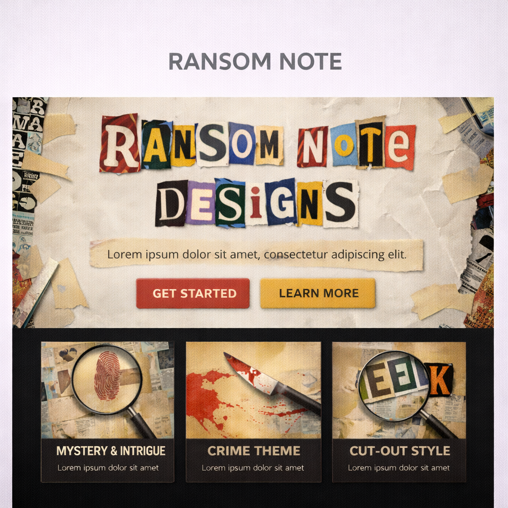 Ransom Note style preview